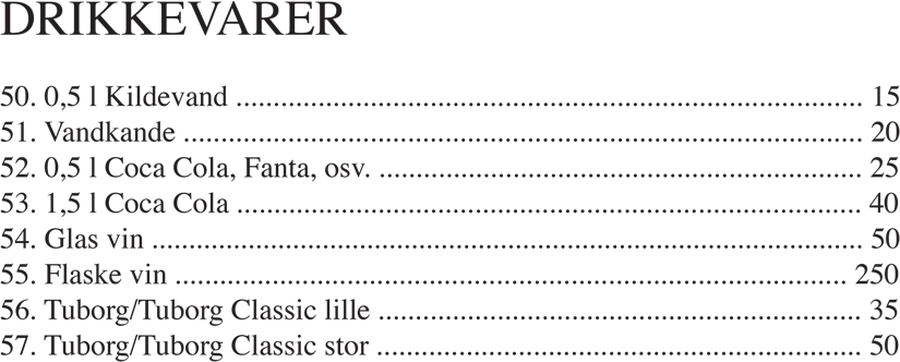 drikkevarer